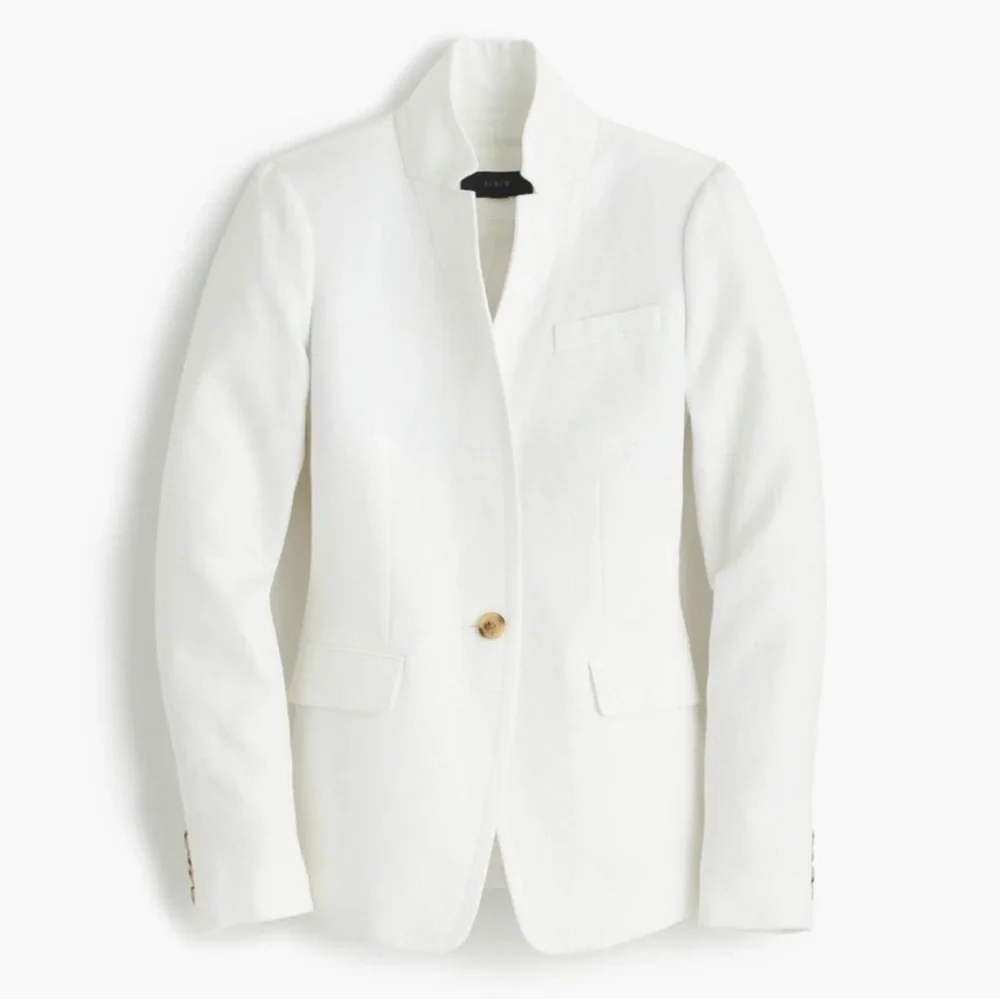 J.Crew - J.CREW ホワイトジャケットR28 J. Crew | Jackets & Coats | J Crew Ivory White Linen Regent Blazer